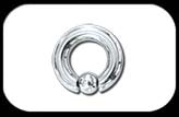 Ball Closure Ring 6mm 2ga clip in ball