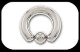 Titanium Ball Closure Ring 6mm 2ga