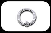 Titanium Ball Closure Ring 3mm 8ga