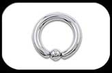 Titanium Ball Closure Ring 4mm 6ga