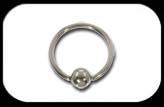 Titanium Ball Closure Ring 1.6mm High Polish