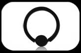 Bioflex Ball Closure Ring Black