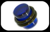 UV Acrylic Flesh Plug Blue