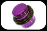 UV Acrylic Flesh Plug Purple