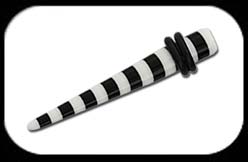 Acrylic Striped Expander black and white