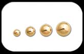 Gold Plated Steel Ball 1.6mm 14ga 2 pack