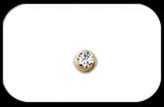 Gold Plated Jewelled Ball 1.2mm 16ga 2 pack