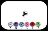 Black Steel Micro Ball 1.2mm for Internally Threaded