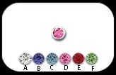 Jewelled Steel Micro Ball 1.2x4mm 2 pack