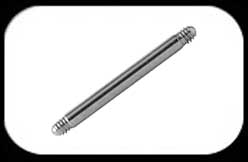 1.2mm surgical steel bar 2 pack