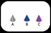 Titanium Cone 1.6x3mm