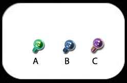 Anodised Ball 1.6mm for internally threaded