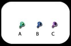 2mm Anodised Ball for 1.2mm internally threaded