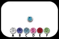 Jewelled Steel Micro Ball 1.2x3mm 2 pack