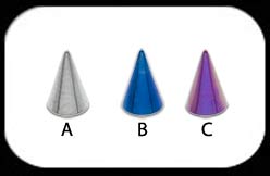 Titanium Long Cone 1.6x4x6mm