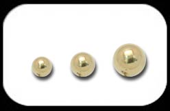 Zircon Gold Steel ball 1.6mm 2 pack