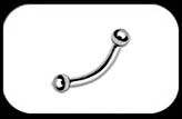 Internally Threaded Curved Barbell 1.6mm
