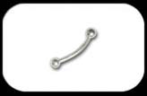 Titanium Micro Curved Barbell 1.2mm High Polish
