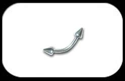 Micro Curved Barbell 1.2mm 3mm cones