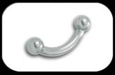 Curved Barbell 3.2mm 8ga