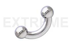 Titanium Curved Barbell 4mm