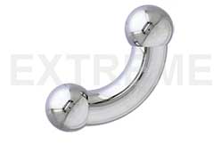 Titanium Curved Barbell 9mm 00ga