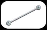 Industrial Scaffold Barbell Titanium High Polish