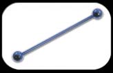 Industrial Scaffold Barbell Blue Titanium