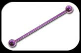 Industrial Scaffold Barbell Purple Titanium