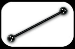 Industrial Scaffold Barbell in Black Steel