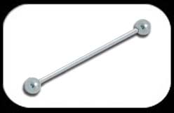 Industrial Scaffold Barbell Titanium High Polish