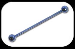 Industrial Scaffold Barbell Blue Titanium