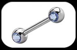 Jewelled Nipple Bar