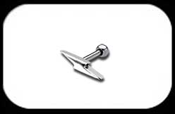 Tragus barbell 1.2mm lightning