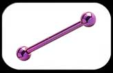 Titanium barbell 1.6mm Purple