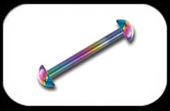 Titanium Half Ball Barbell 1.6mm