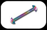 Titanium Half Ball Barbell 1.6mm