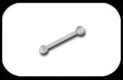Clear Flexible Micro Barbell 1.2 x 12mm