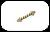 Zircon Gold Micro Barbell with Cones 1.2mm