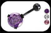Black Steel Belly Bar Round