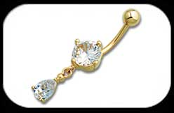 Gold Plated Belly Bar 2