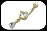 Gold Plated Belly Bar 2