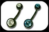 Bioflex Jewelled Belly Bar