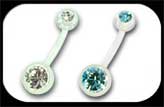 Bioflex Jewelled Belly Bar