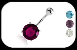 Belly Bar with Large Stone