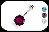 Belly Bar with Large Stone