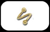 Gold Steel Body Spiral 1.6mm