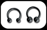 Black Circular Barbell 1.6mm