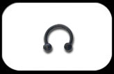 Black Micro Circular Barbell