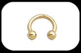 Gold Plated Cicular Barbell 1.6mm 14 gauge